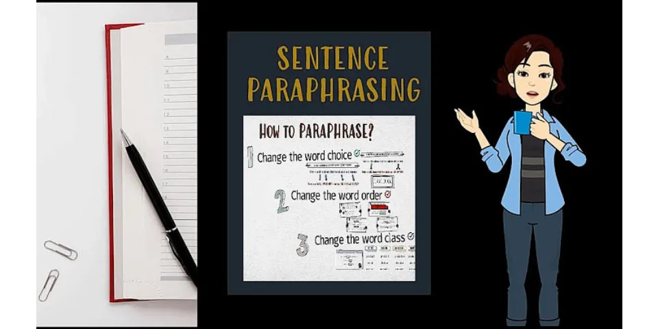 How do you paraphrase a sentence?