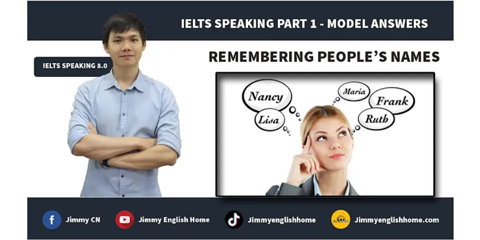 How do you remember peoples names ielts?