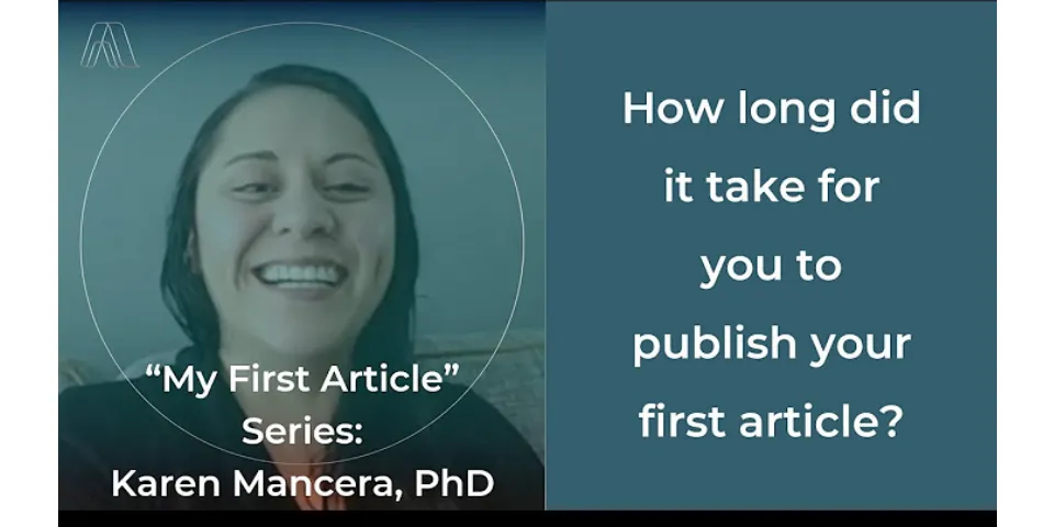 How long does it take to publish scientific paper?