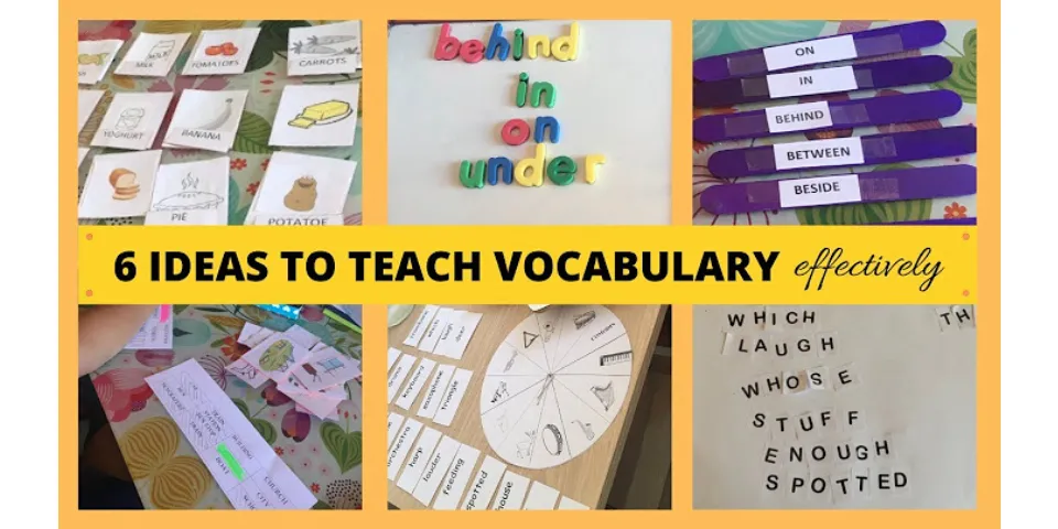 How to introduce new vocabulary to students