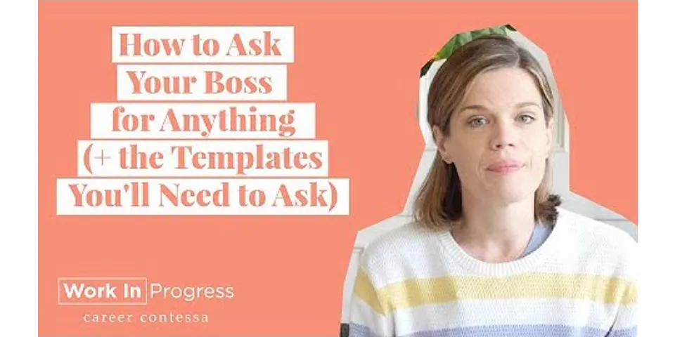 How to request something from your boss in email