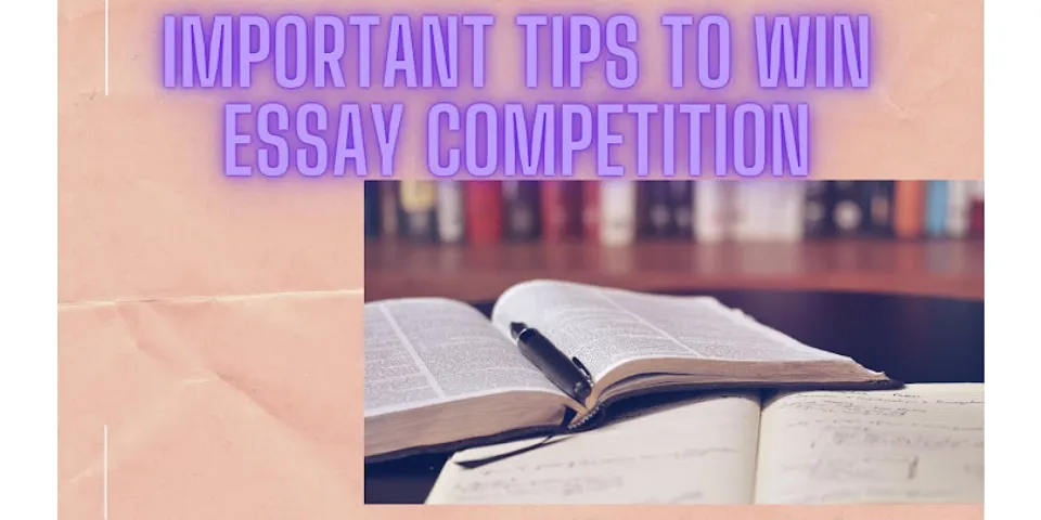How to write an essay in English for competition