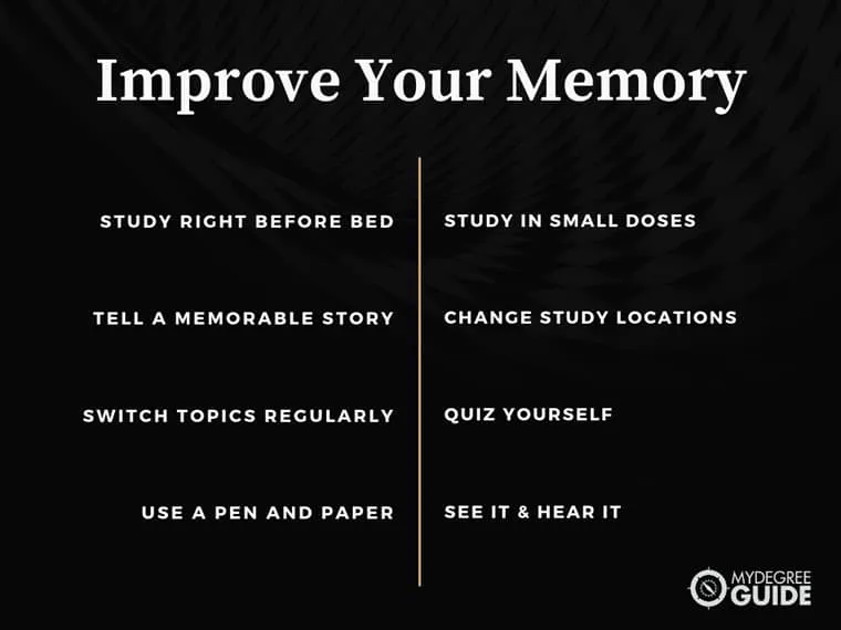 Study to improve memory