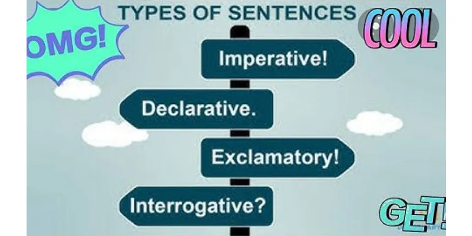 What is called sentence and its types?