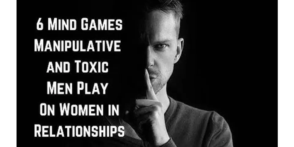 What is playing games in a relationship?