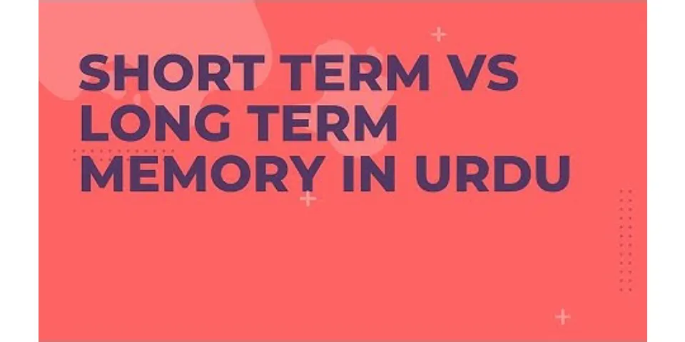 What is the difference between short term intermediate and long-term memory?