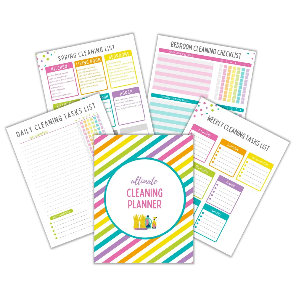 pages from cleaning planner