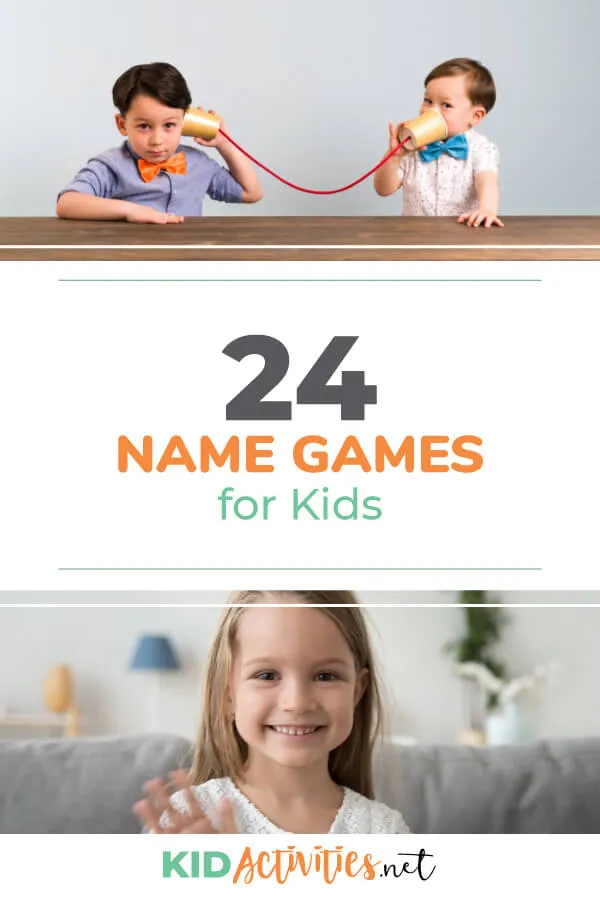 A collection of 24 name games for kids. These games are great for getting kids familiarized with each other's names and breaking the ice. 