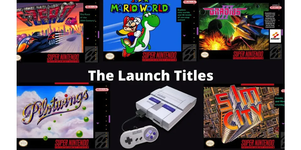What were the SNES launch titles?