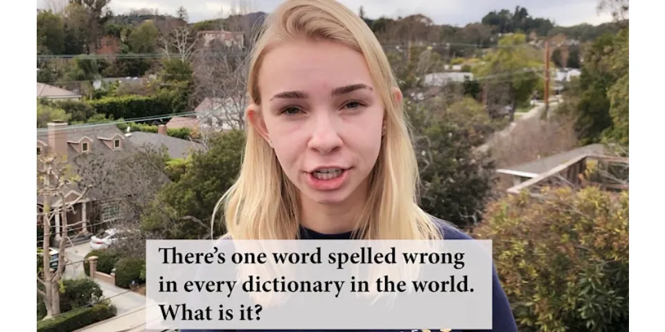 What word is always pronounced wrong in the dictionary