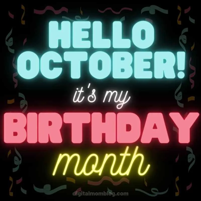 hello october birthday month meme